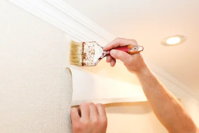 Pose de papier peint à Chasselas — revêtements muraux et toiles de verre